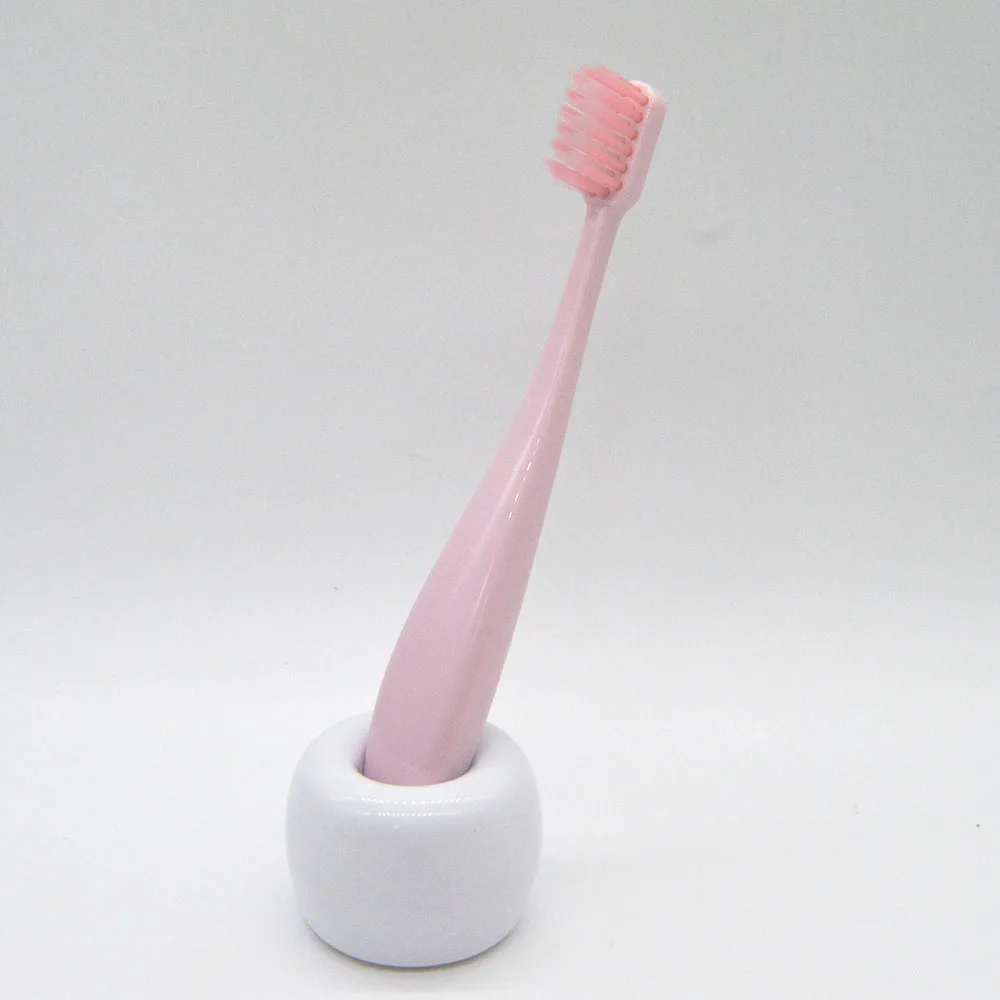 HIAISB/детская зубная щетка с ручкой для детей 2-6 лет, яркие цвета, детская зубная щетка, детская зубная щетка - Цвет: PW