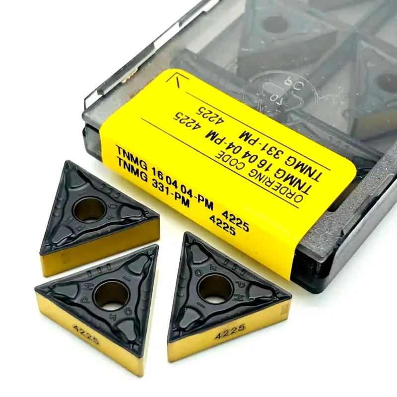 TNMG160404 TNMG160408 PM 4225 External turning tool 100% carbide insert CNC cutting tools TNMG 160408 PM4225 Turning Inserts
