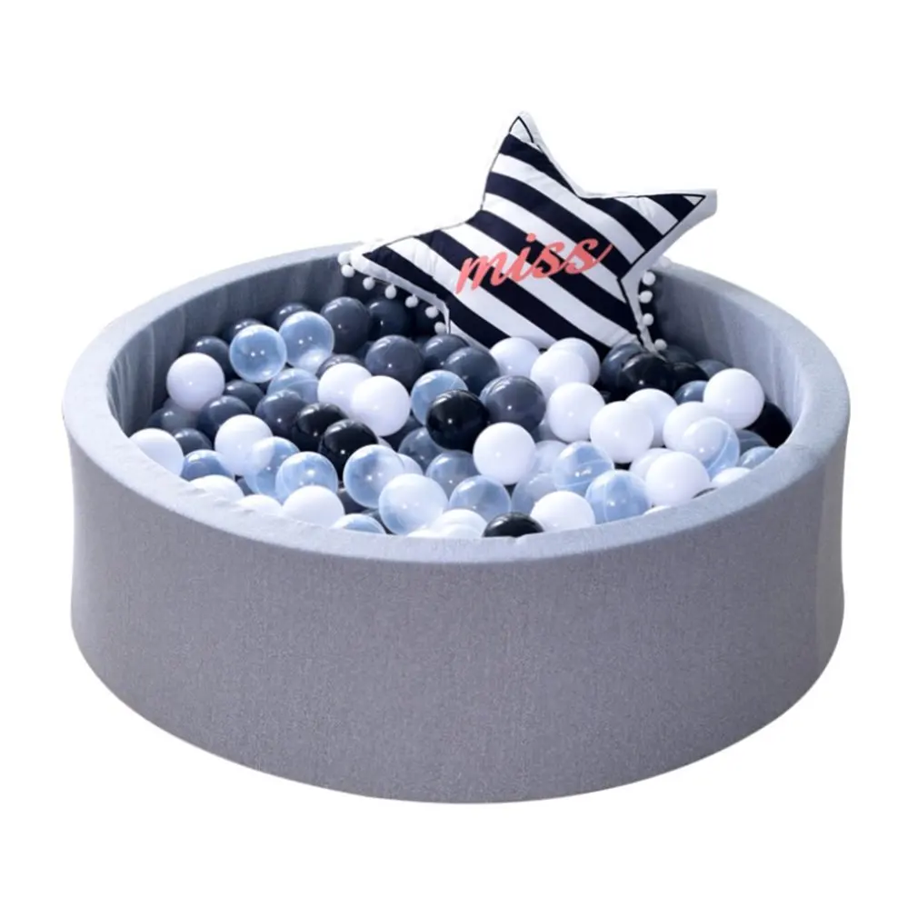 Baby Dry Pool Fencing Manege Tent Grey Pink Blue Round Ball Pool Pit Playpen Without Ball Game Toys For Children Birthday Gift