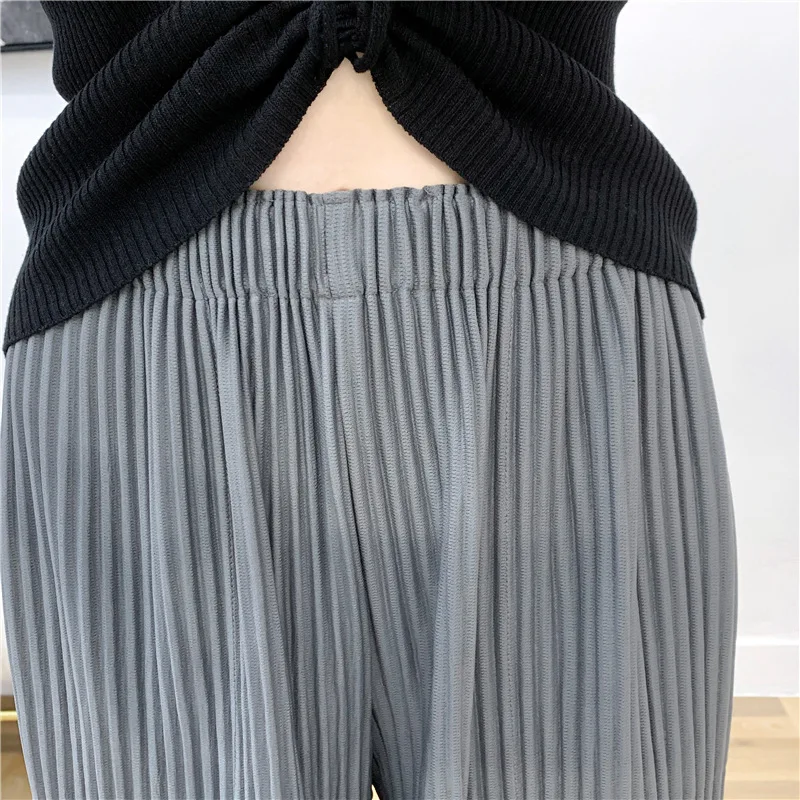 Новинка MIYAKE плиссированные шорты женские прямые свободные большие размеры Женская одежда