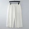 Cotton Linen Short Men Length Knee  8XL 9XL 13XL 170KG Large Size High Waist Shorts Male Long Men's Summer Breeches 3