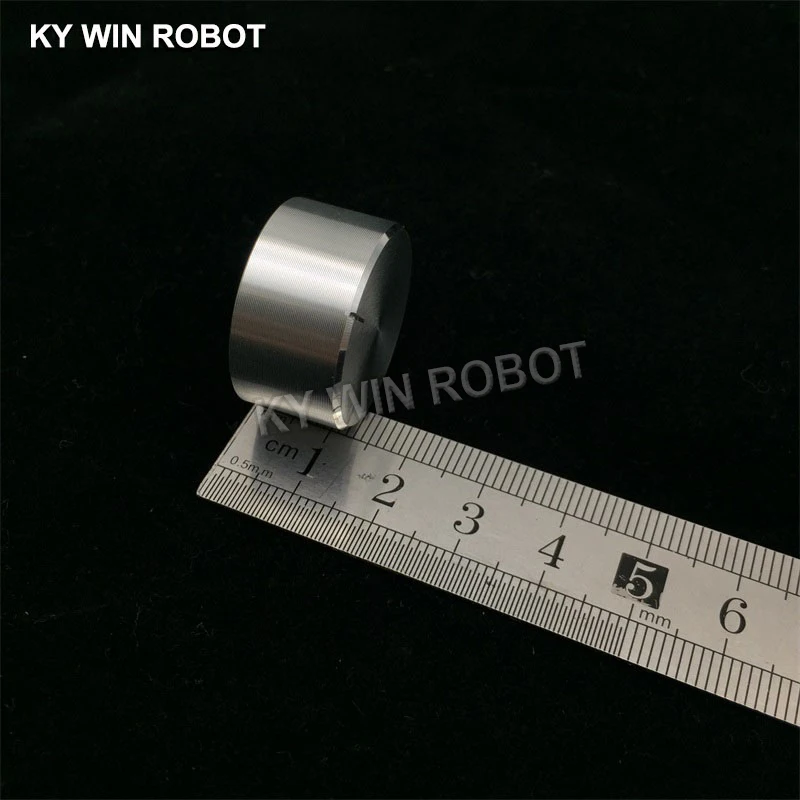 1 pcs 25x13mm 6mm Shaft Hole Aluminum Alloy Potentiometer Knob White (D-axis)