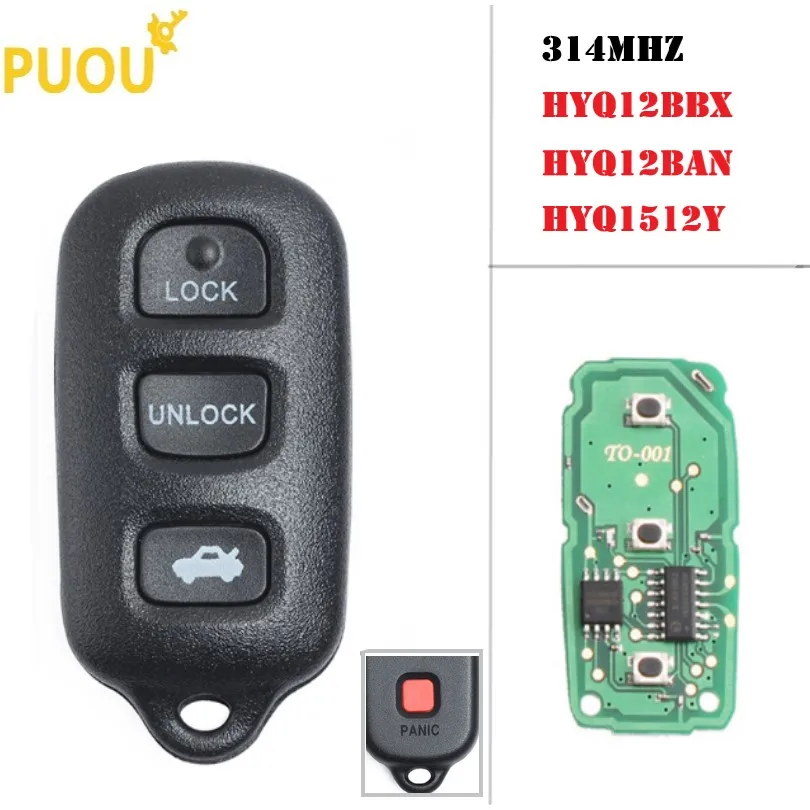 3 + 1 кнопка 4 кнопки 314 Мгц дистанционный ключ для Toyota Sequoia 2001 2002 2003 2004 2005 2006 2007 2008
