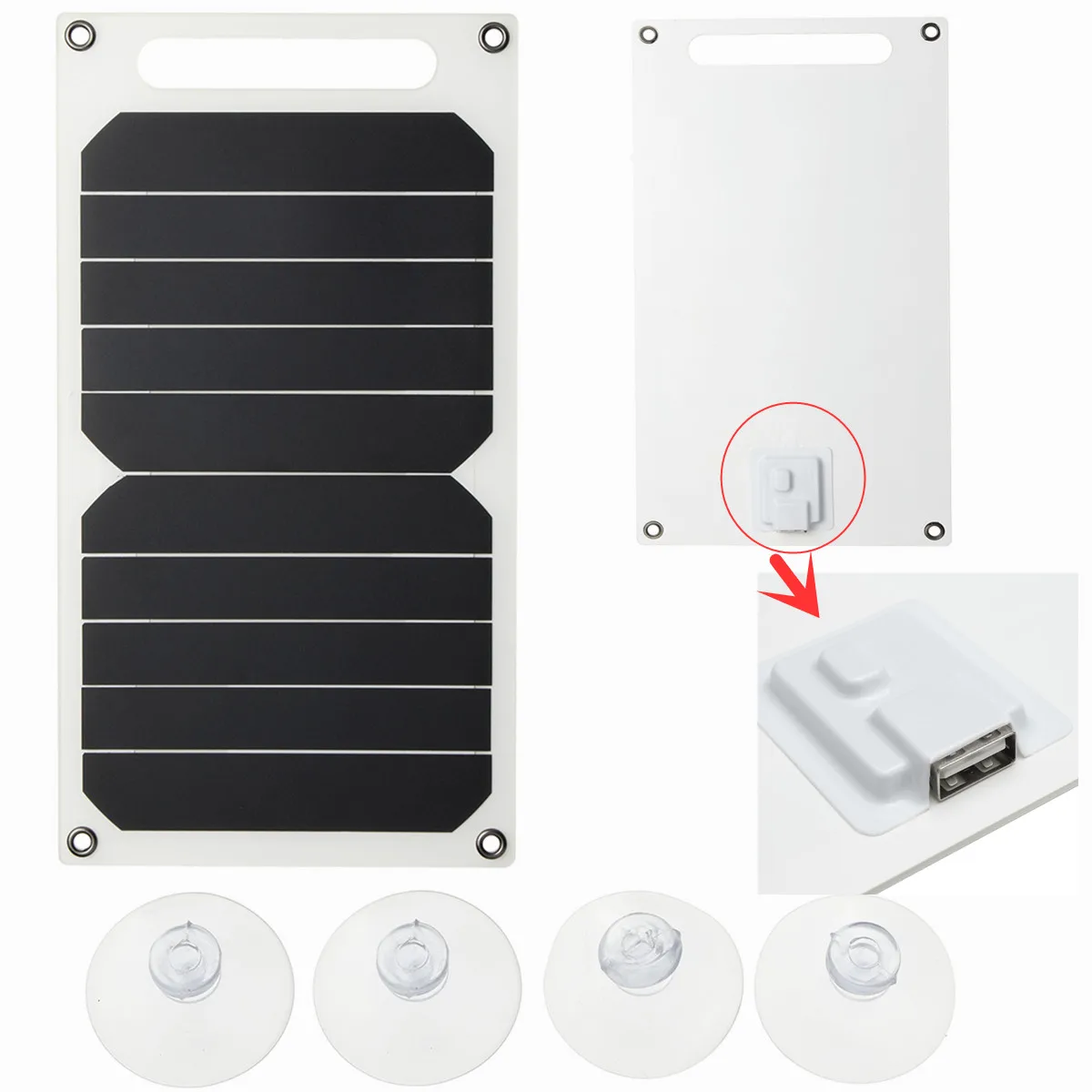 Type 2 10W солнечная панель 5V 1200ma 6V Pad рекламный список аварийное зарядное устройство солнечная энергия 260*140*3 мм - Цвет: Type 2