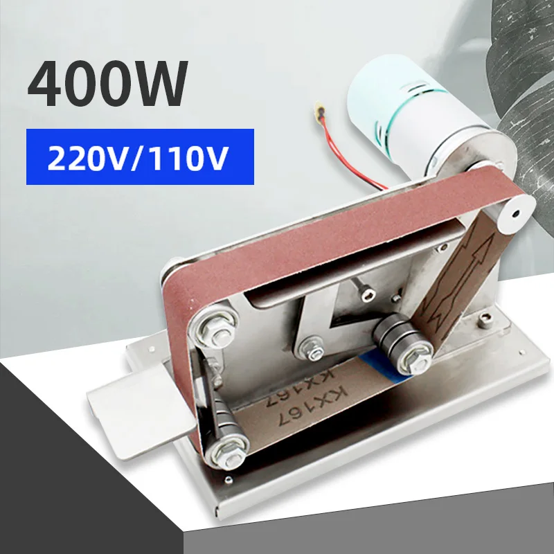

400W Multifunctional Grinder Mini Electric Belt Sander DIY Polishing Cutter Edges Electric Belt Machine Sander 220V/110V