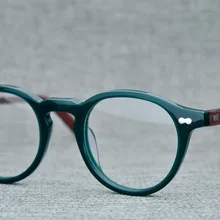 Belight оптическая Мужская итальянская ацетатная маленькая круглая Ретро винтажная рецептурная оптическая очки с оправой MILTZEN