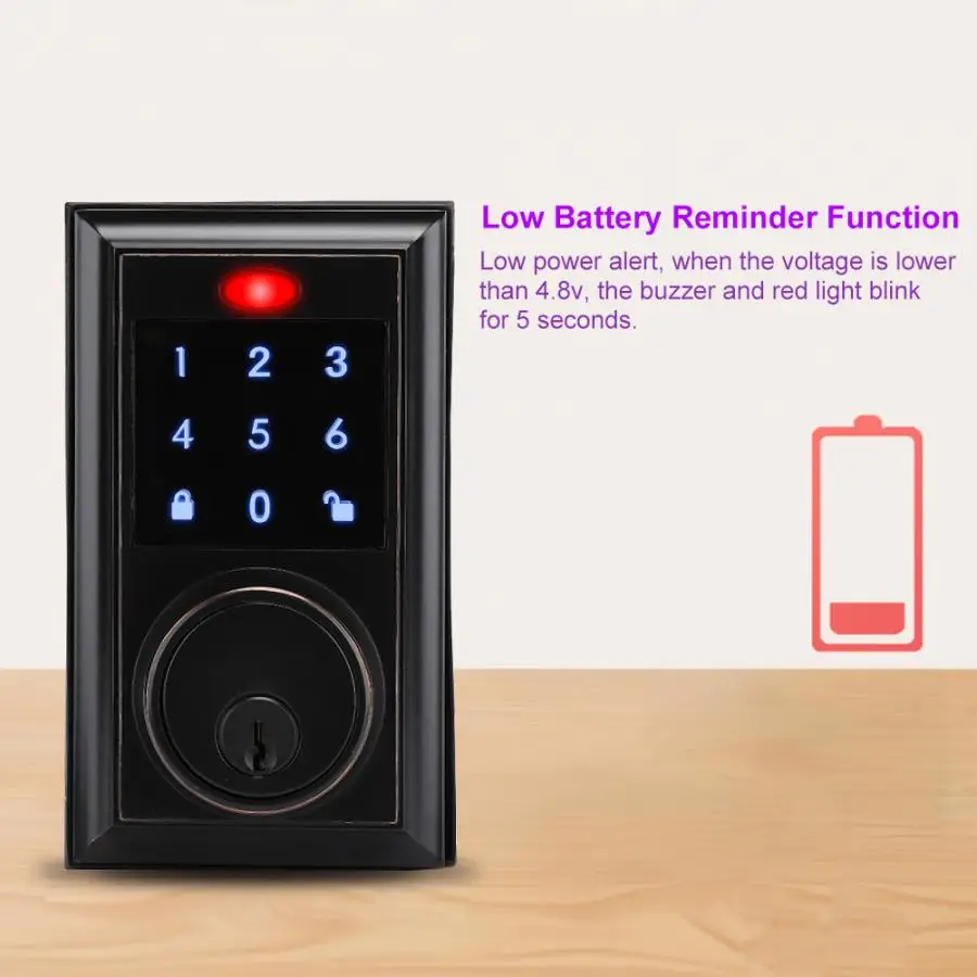 Intelligent Smart Door Lock Electronic Password Keypad Lock Mechanical Anti-Theft Home Security lock cerradura puerta