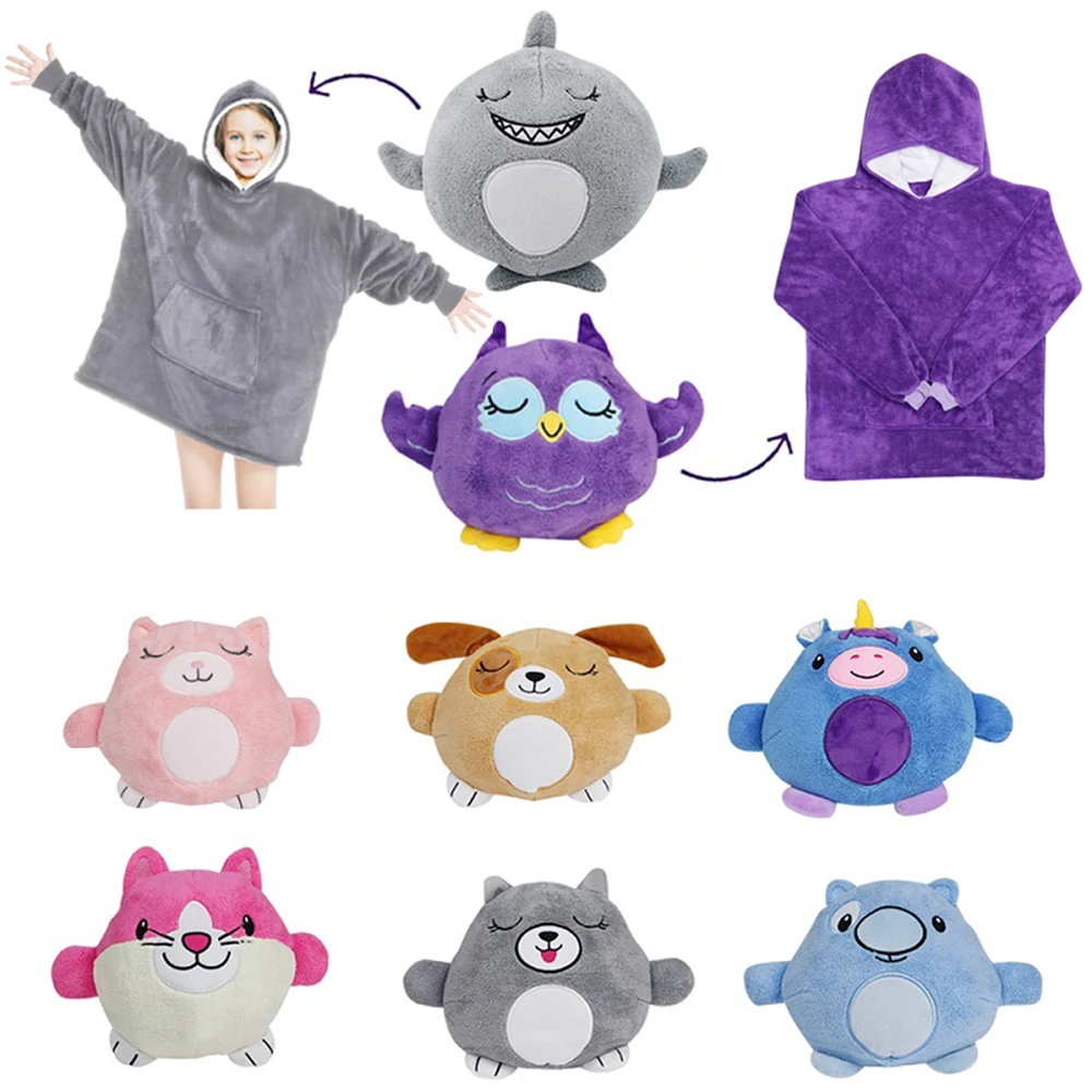 Children's Blanket Sweatshirt Kids Oversized Blanket Hoodie Kids