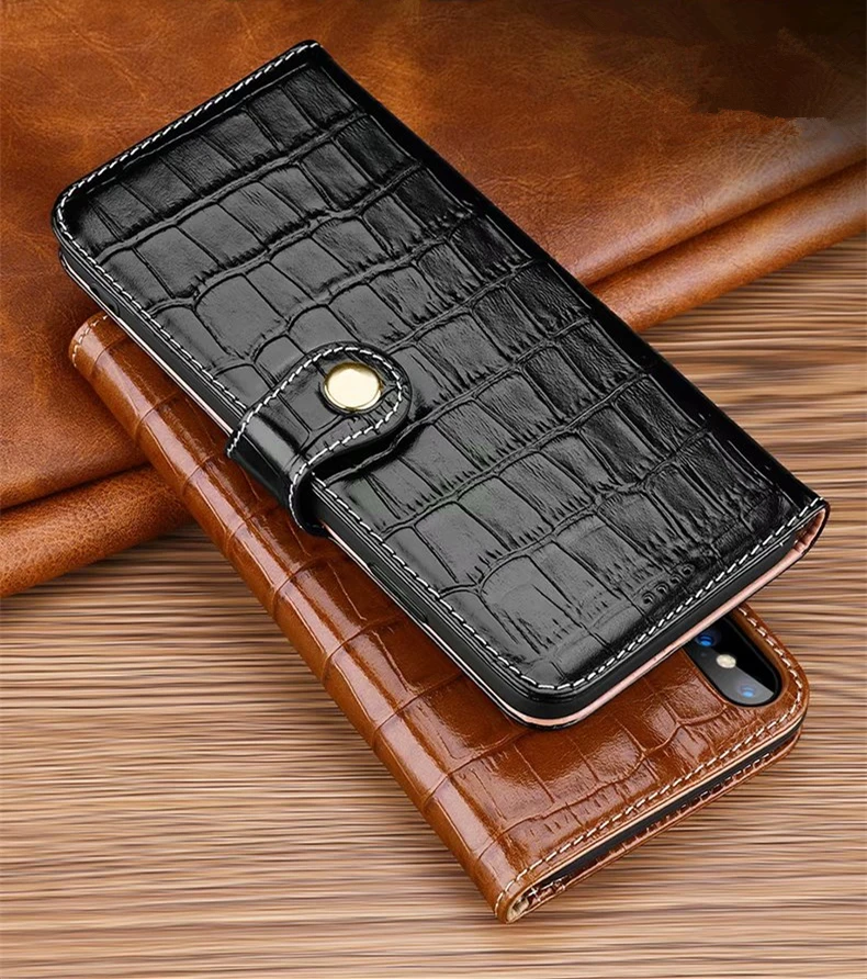 Роскошный чехол из натуральной кожи для iPhone 11 Pro Max X Xr Xs Max, чехол из натуральной кожи для Apple 7, 8 Plus, флип-кошелек для карт, чехол-подставка