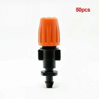 

50pcs Water Spray Head Micro Flow Lawn Sprinklers Hose Dripper Head Micro Sprayer Drip System Irrigation Garden Watering Misting