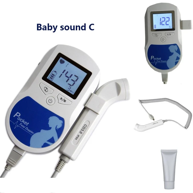 Portable Ultrasound Fetal Doppler Baby Heartbeat Monitor Pregnancy  Electronic Monitor For Baby Pregnant Women - AliExpress