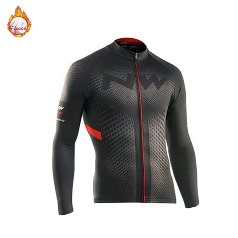 cycling jersey 1 Northwave Зимняя Теплая Флисовая одежда для велоспорта, Мужская трикотажная одежда, спортивный костюм для езды на велосипеде, одежда для горного велосипеда, комбинезон, теплые комплекты NW - Цвет: cycling jersey 1