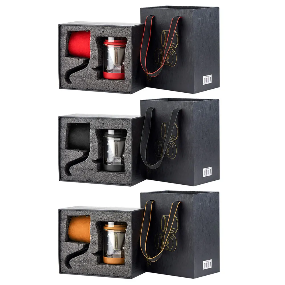 Stainless Steel Coffee Pots Manual Royal Belgium Coffee Maker Funnel Coffee Filter Gift Box Set Набор кофейных горшков HX1101