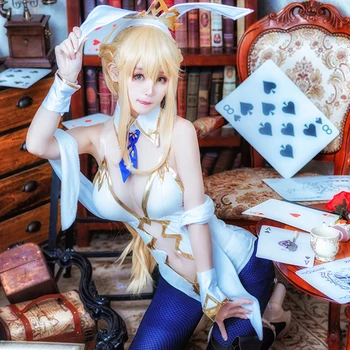 

Anime! Fate/Grand Order FGO Arturia Pendragon Bunny Girls Sexy Uniform Cosplay Costume Easter Halloween Carnival Suit For Women