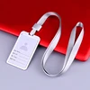 Men Women Business Bank Credit Card Holder Name ID Card Cover Work Card Holders Metal Work Identity Badge with Lanyard Card Case ► Photo 2/6