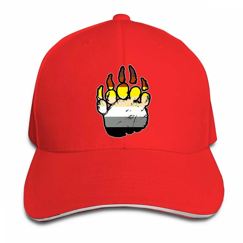 Gay Bear Pride Paw(2) бейсболка для мужчин и женщин, Кепка для водителя грузовика, модная Регулируемая Кепка - Цвет: 2-Red