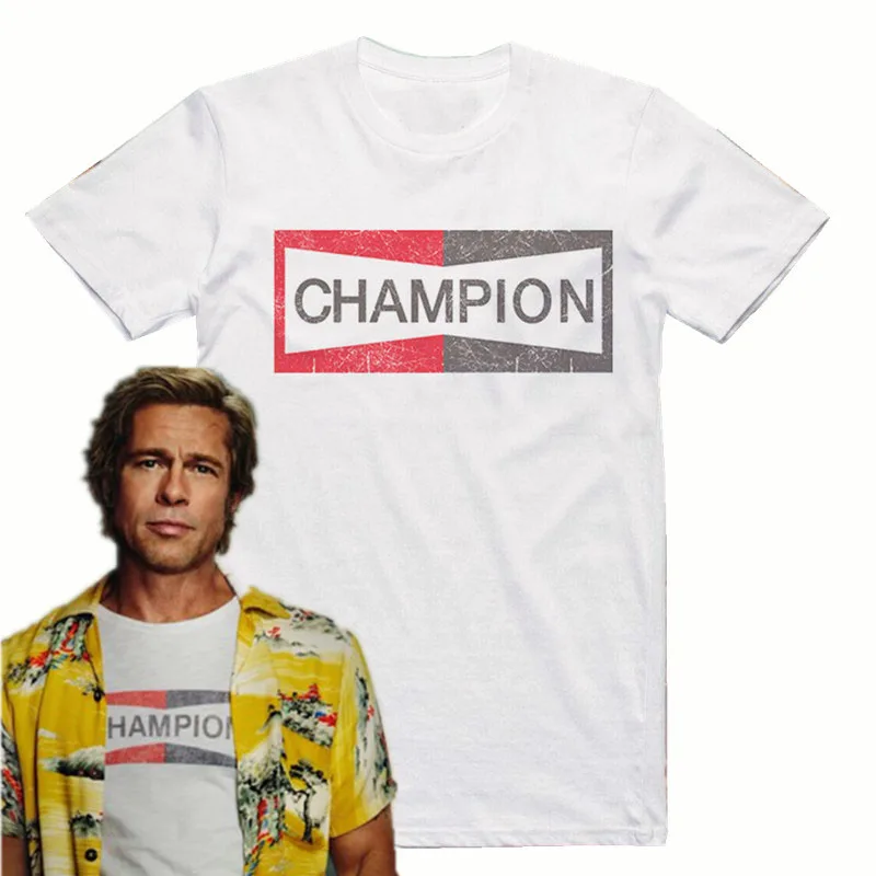 Once Upon A Time Brad S Champion Auto Logo T Shirt Men Casual Tee Usa Size T Shirts Aliexpress
