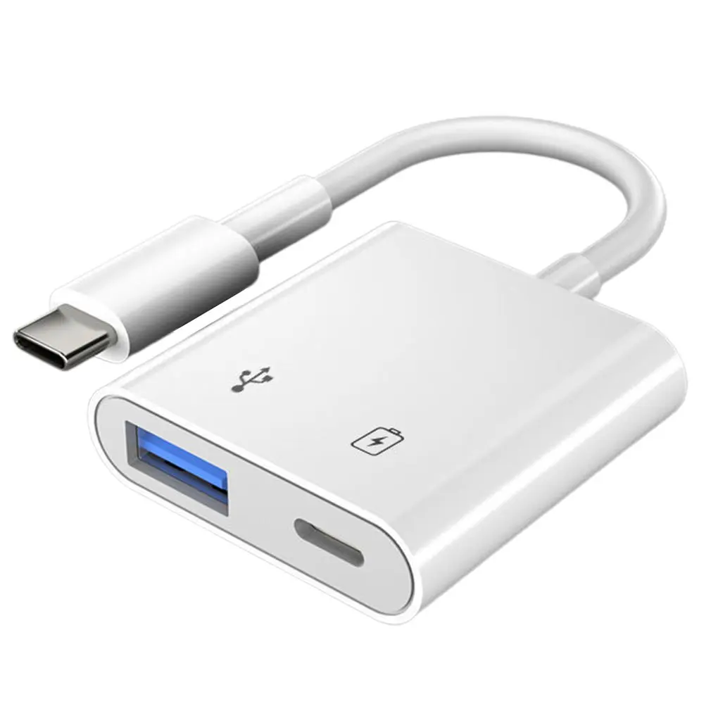 Кабель-Переходник USB Type-C на 2 в 1 док-станция C блок питания 3 0 для телефона