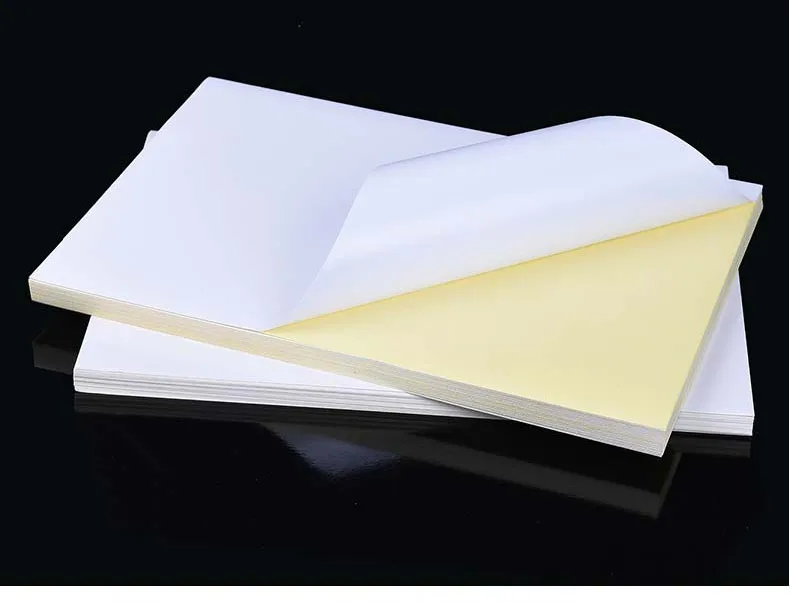 50 листов A4 белый струйный лазерный принтер бумага крафт копир наклейки Поверхность матовая бумага утолщение для печати древесная целлюлозная бумага