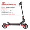 48V Одиночный/двойной привод внедорожный электрический скутер скейтборд E скутер 10 дюймов колесо вместо ходьбы 10.4Ah/18.2Ah/23Ah - Цвет: double-drive luxury