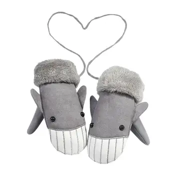 

Children Cartoon Full Finger Warm Thicken Mittens Winter Skiing Gloves Kids Cotton Windbreak Thicken Cute Gloves