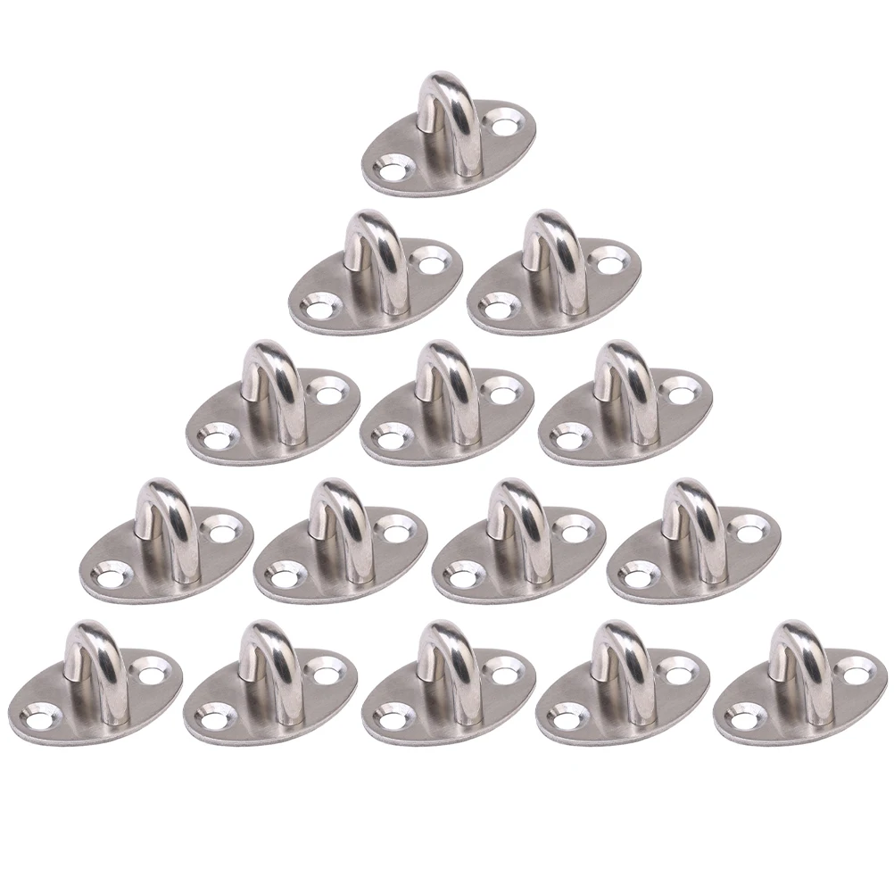 Hook Ceiling Swing Eye Plate U Ring Staple Boat Wall Mounted Holder Pad Suspension Brackets Marineloop Chair Hanging Kit wall mount hooks self adhesive hooks multi purpose hooks adhesive wall hook wall holder suction cup hook metal hook