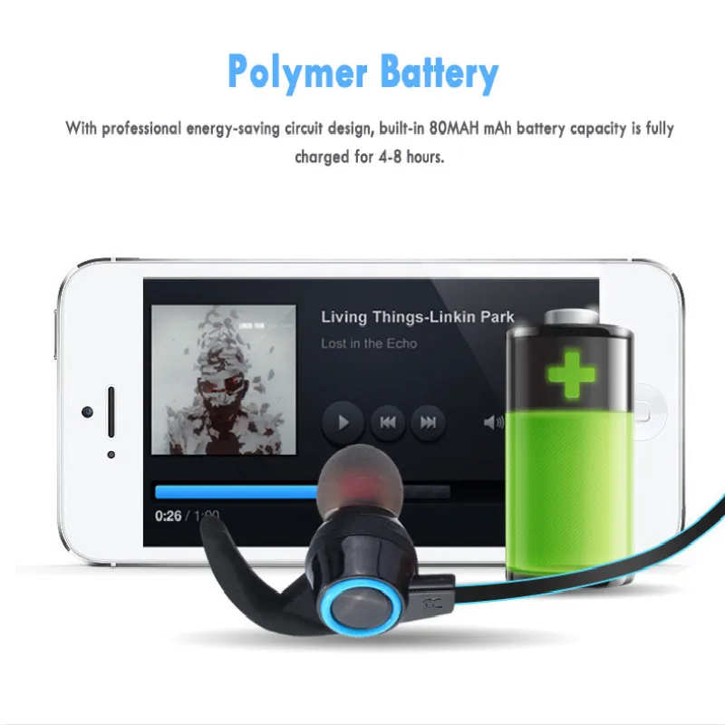 Спортивная Bluetooth гарнитура с гудком двойные наушники вкладыши|Наушники и