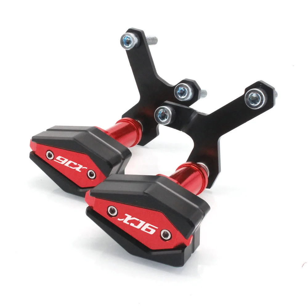 Red Для Yamaha XJ6 XJ6N общие годы Мотоцикл CNC защита от падения рамки слайдер обтекатель Защита Анти Краш Pad протектор - Цвет: Red