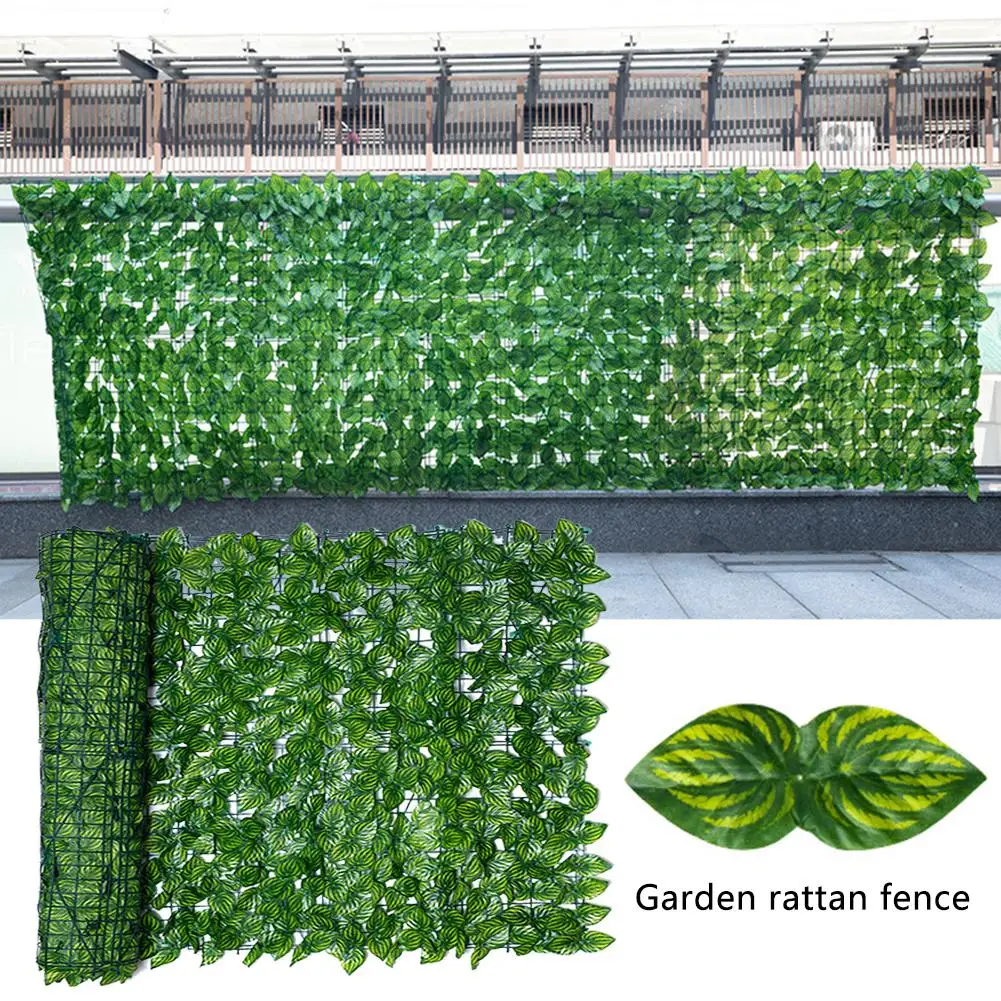 

Artificial Leaf Screening Roll UV Fade Protected Privacy Hedging Wall Landscaping Garden Fence Balcony Screen Decoration Tools