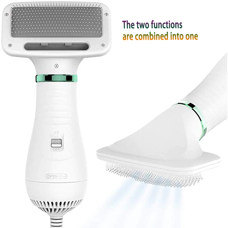 2 In 1 Portable Dog Dryer Dog Hair Dryer And Comb Brush Pet Grooming