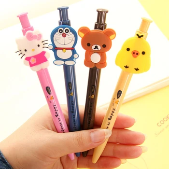 

1pcs/lot Kawaii Japan Cartoon Animal Design ballpoint Pen 0.5mm Ball Pen School Office Supplies Stationery