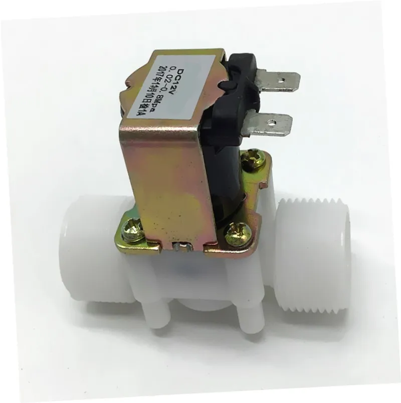 Elettrovalvola 12V DC DN20 G3/4" In Plastica - Normalmente Chiusa, Ingresso Acqua, Anticorrosione