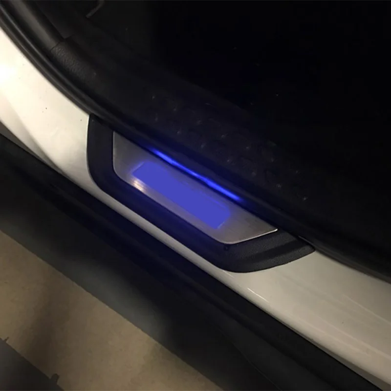 Автомобильный нержавеющая сталь и пластик Накладка на порог для Toyota C-HR Chr аксессуары