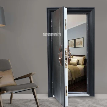 

KR-9005 Security Door With Intelligent Lock/Mechanical Lock Household Simple Gate Entrance Door Burglarproof Door Anti-Theft