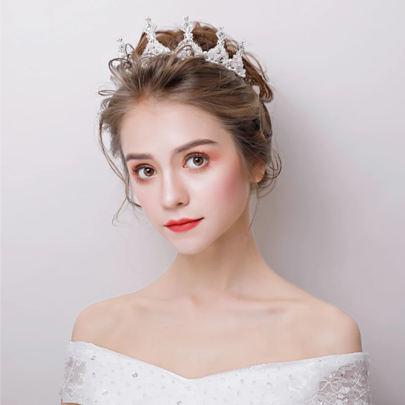 Барокко черный роскошный свадебный кристалл диадемы Короны принцесса Pageant