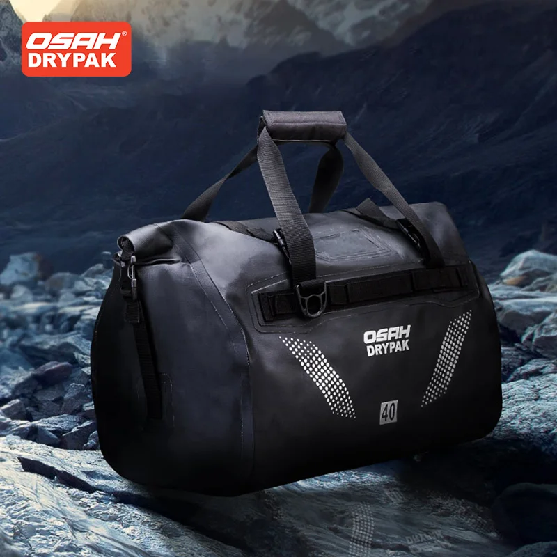 Waterproof Motorcycle Travel Tail Bag, Back Seat Bag, Multi-Function, Large Capacity, Single Shoulder, Riding Bag