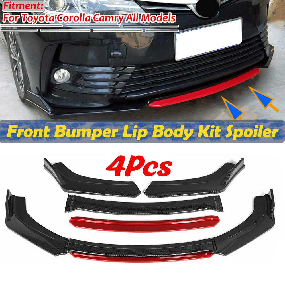 Auto Paraurti Anteriore Lip Splitter Spoiler Diffusore Lip Kit Per Bmw E46 E90 E60 F20 Per Audi A4 A5 A6 A8 Per Vw Passat B7 Body Kit