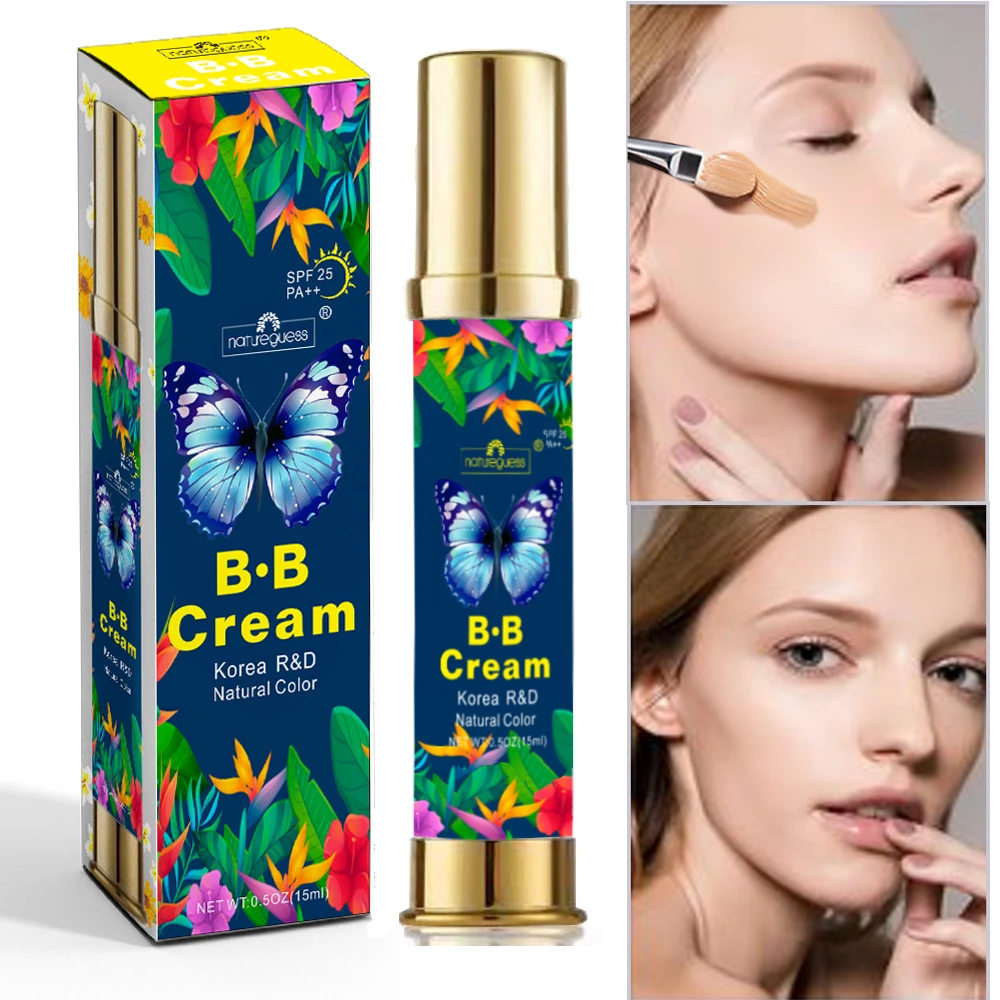 BB Cream CC Cream BB Cream Air Foundation CC Cream Concealer Whitening Makeup Waterproof Brighten Face Peau Noir Base Tone Korean Cosmetic
