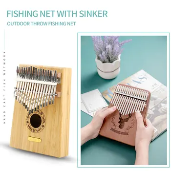

Musical Instrument Kalimba Piano African Sanza Bamboo 17 Keys Thumb Finger Mbira for Music Lovers Playing Accessories