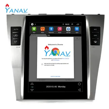 

10.4" inch tesla style vertical screen Android 9.0 Multimedia Player For-Toyota Camry 08-11 PX6 Vertical Tesla Radio Screen Car