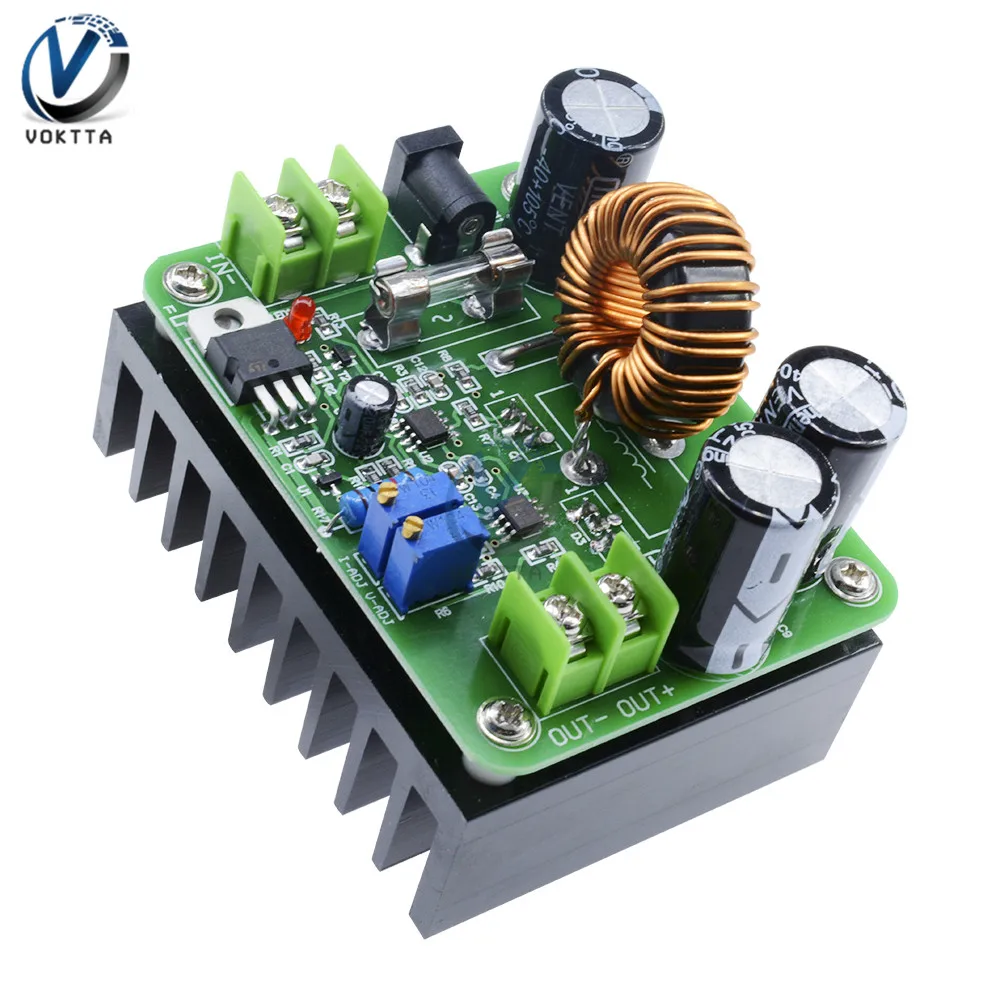 600W DC-DC 10 V-60 V-12 V-80 V импульсный Повышающий Модуль солнечных батарей Тетрадь высокое Мощность шаг-Up преобразователь усилитель