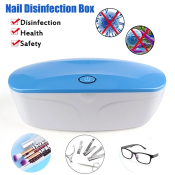 

5V UV Light Phone Sterilizer Box Manicure Instruments Disinfection Jewelry Cleaner Nail Tools Disinfection Cabinet Esterilizador