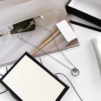 

100% 925 sterling silver necklace, classic European and American fashion jewelry gift, exquisite workmanship, original logo 1:1