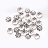 50PCS Metal Hollow Beads Alloy End Caps Tibetan Silver Separate Beads Alloy Flowers For DIY Necklace Bracelet Jewelry Making ► Photo 3/6