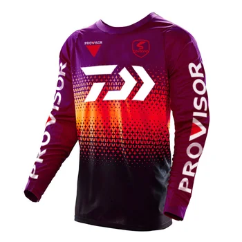 

Daiwa Fishing Shirt Clothing Quick Dry Long Sleeve Breathable Fishing Shirts Anti UV Hooded Cycling Hiking Fishing Clothes