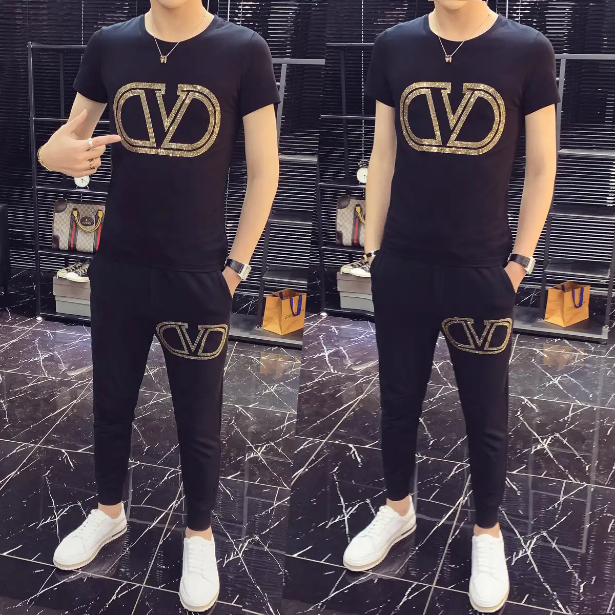 rhinestone sweatsuit