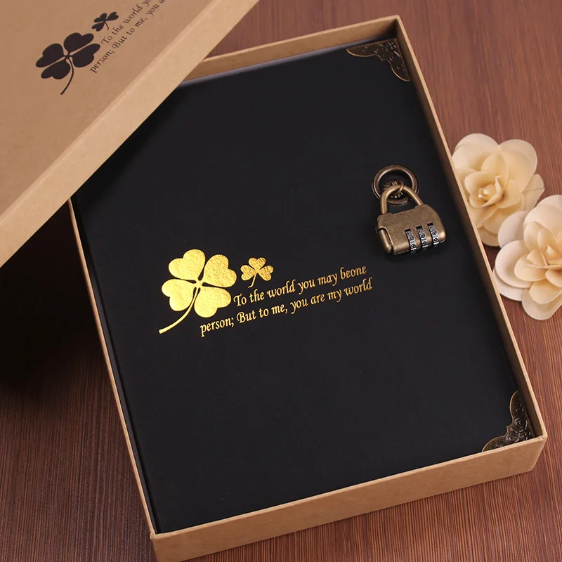 Hot Selling Heart Scrapbook Photo Albums DIY Hand-made Pasting Couples Loose-Leaf Romantic Self-adhesive Book Baby Birthday Gift | Дом и сад