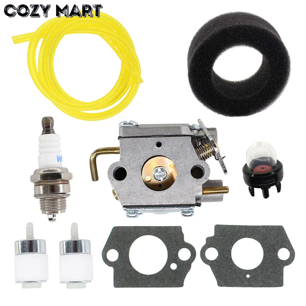 Details about   Carburetor For Troy-Bilt TB70SS TB75SS TB90BC Trimmer Air Filter Tune Up Kit 