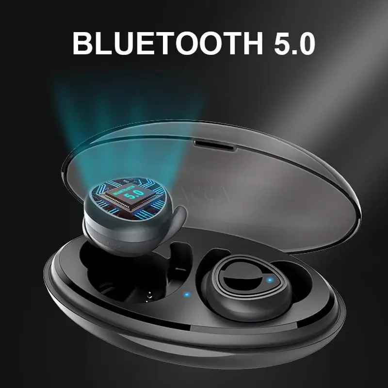 

wholesale TWS Wireless Bluetooth 5.0 Earphone 3D Super Bass Sweatproof Headphone Sports Earbud Gaming Headset smart Phone LBDR02