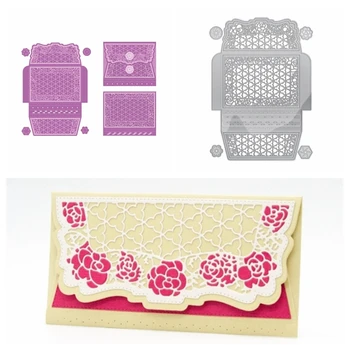 

Flowery Invitation Card Metal Cutting Dies Stencils Foldable Delicate Card Die Cut For Card Making DIY New2019 Crafts Cards